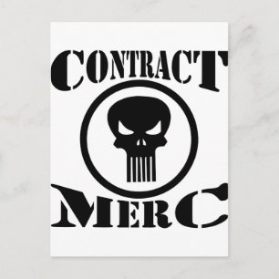 Carte Postale Mercenaire Merc Contrat