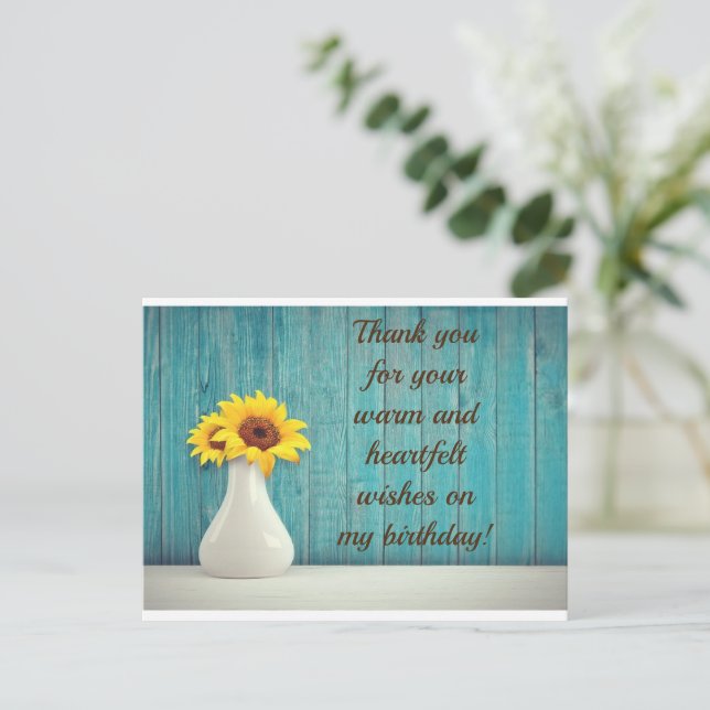 carte postale Merci (Debout devant)