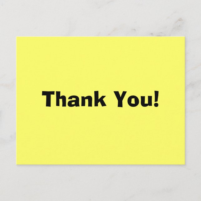 Carte Postale Merci ! (Devant)