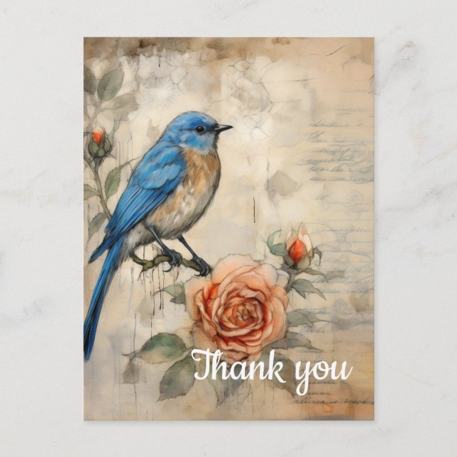 Carte Postale Merci 9 (Devant)