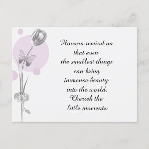 Carte Postale Merci à fleurs de Tulip