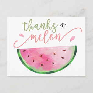 Carte Postale Merci à Melon Merci Postcard