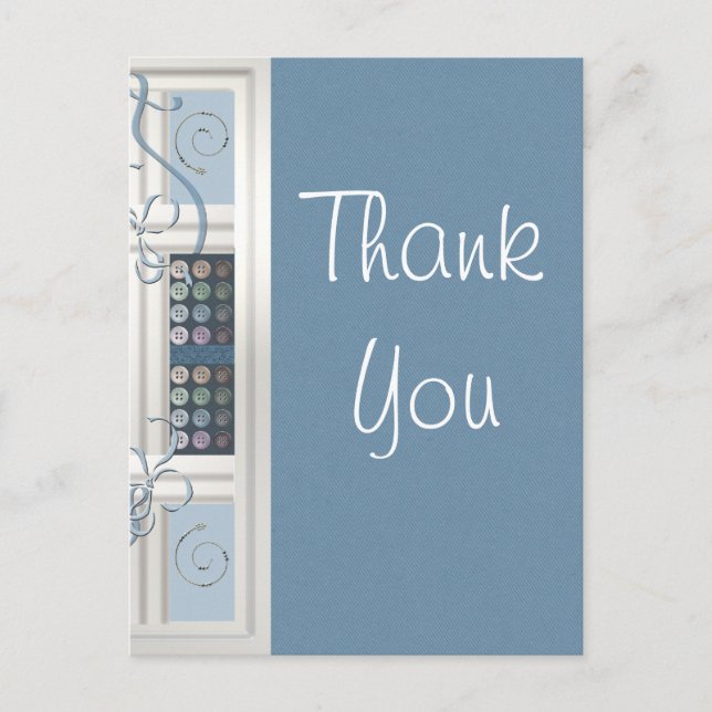 Carte Postale Merci accro à la couture (Devant)