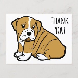 Carte Postale Merci Anglais Chien Chien Chien Chien Chien Chien 