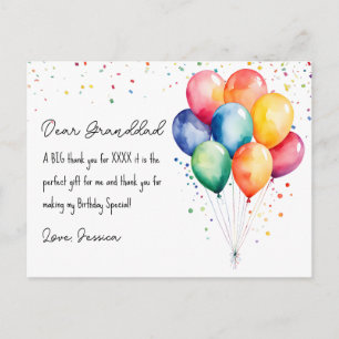 Carte Postale Merci anniversaire