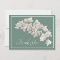 Merci Arrière - plan de mousse d'orchidées blanche