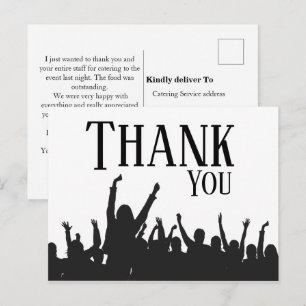 Carte Postale Merci au planificateur d'événements