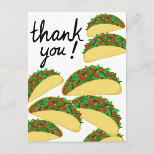 Carte Postale MERCI ! Avalanche de tacos délicieux