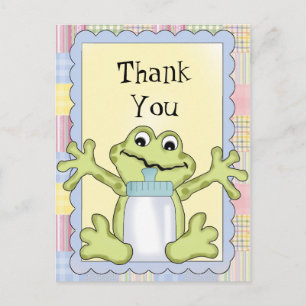 Carte postale Merci Baby Frog