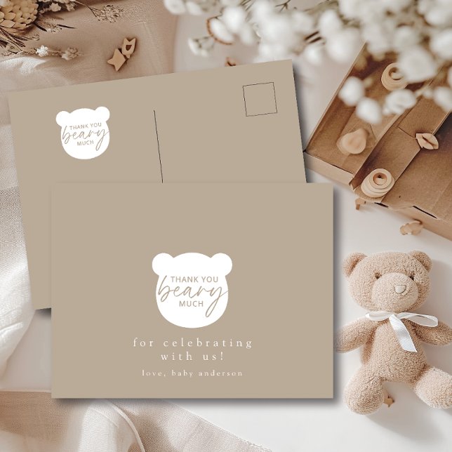Carte Postale Merci Beary (Créateur téléchargé)