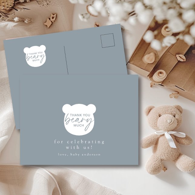 Carte Postale Merci Beary Much (Créateur téléchargé)