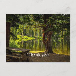 Carte Postale Merci Belle Matin Lumière Sunrise Écriture