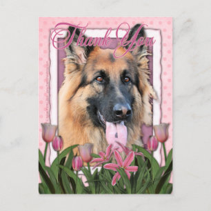 Carte Postale Merci - Berger allemand - Chance