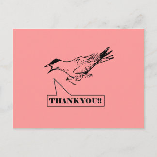 Carte postale Merci Bird hurlant