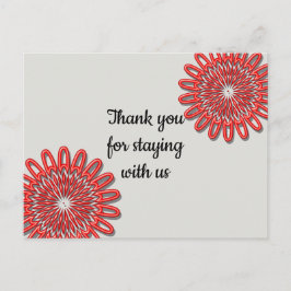 Carte Postale Merci bon marché pour la location de vacances