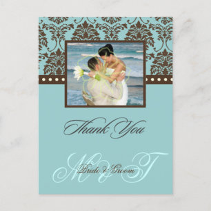 Carte Postale Merci Brown Damas photo/DO-IT-YOURSELF couleur