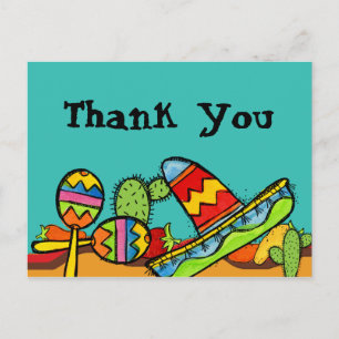 Carte postale Merci d'anniversaire mexicaine