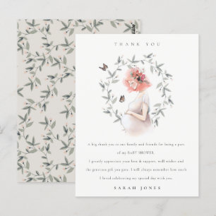 Carte Postale Merci de Baby shower de fermentation des femmes at