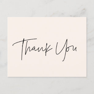 Carte Postale Merci de Baby shower moderne minimaliste