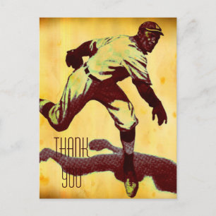 Carte postale Merci de baseball vintage