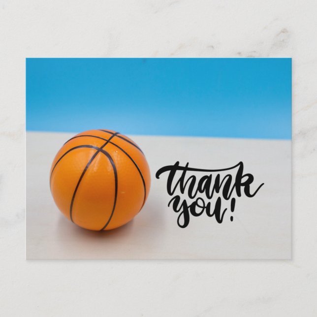 Carte Postale Merci de basket-ball (Devant)