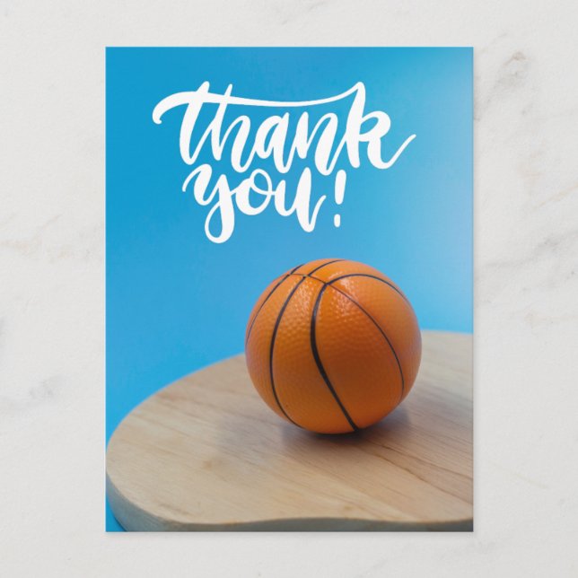Carte Postale Merci de basket-ball (Devant)