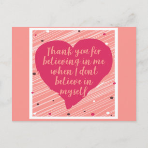 Carte Postale Merci de croire en moi Joyeuse Galentines Day