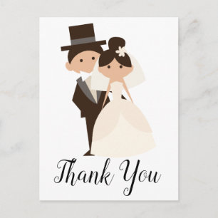 Carte Postale Merci de  de la mariée et du Mariage de chambre