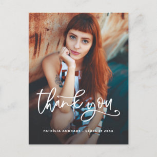 Carte Postale Merci de diplôme Photo Lycée Diplômé