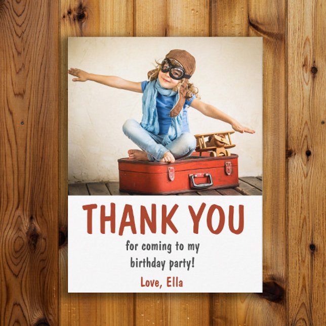 Carte Postale Merci de fête d'anniversaire de l'enfant (Créateur téléchargé)