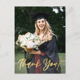 Carte Postale Merci de graduation de la photo de Script Gold mod