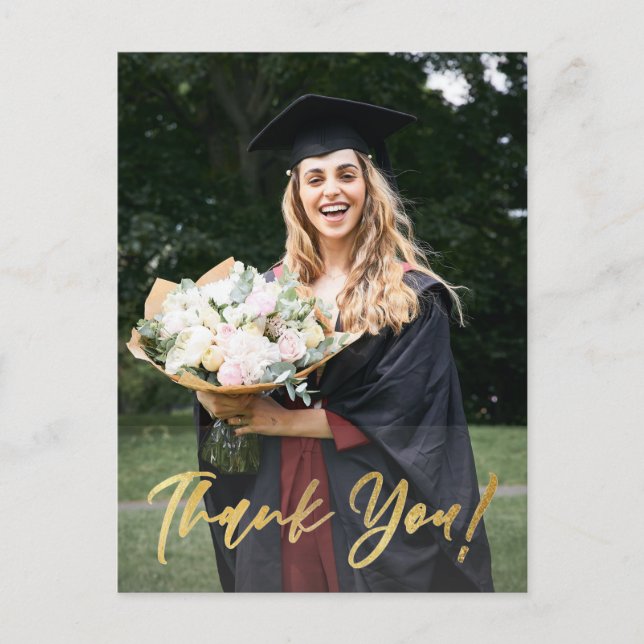 Carte Postale Merci de graduation de la photo de Script Gold mod (Devant)
