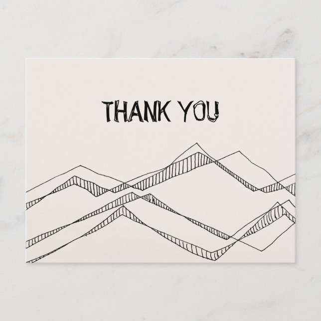 Carte postale Merci de la nature esquissée (Devant)