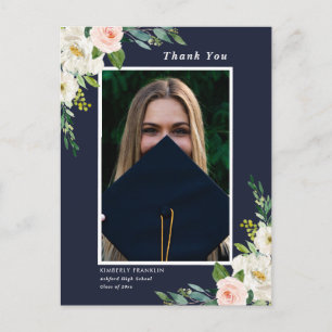 Carte postale Merci de la photo de la graduation f
