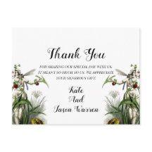 Merci de mariage magique dans le jardin
