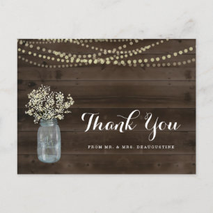 Carte Postale Merci de Mariage russe personnalisé