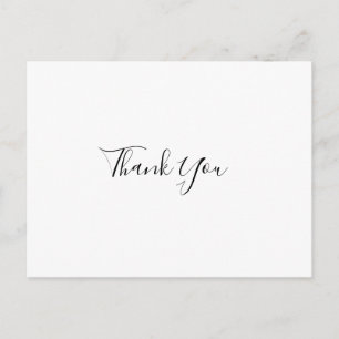 Carte postale Merci de mariage simple et élégant