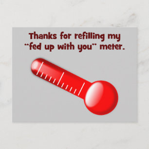 Carte Postale Merci de m'assurer que je reste énervé contre toi