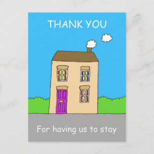 Carte Postale Merci de rester