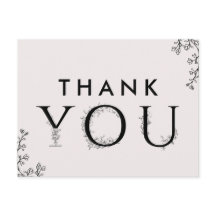 Merci de typographie florale
