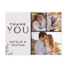 Merci de typographie florale