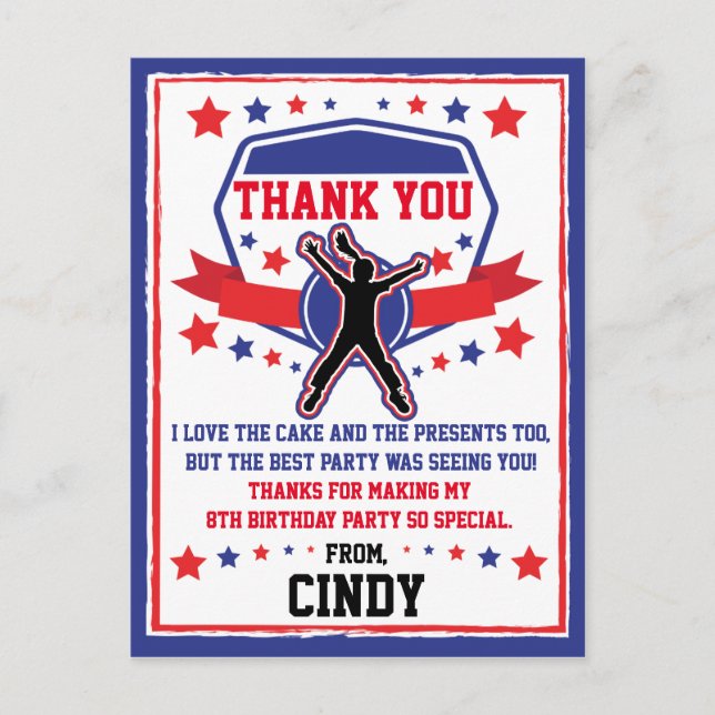 Carte Postale Merci des filles guerrières de Ninja (Devant)