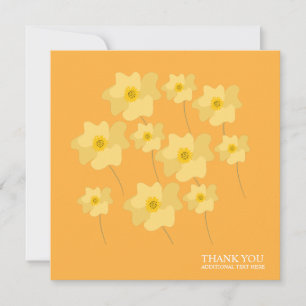 Carte postale Merci dessinée à la main avec coquel