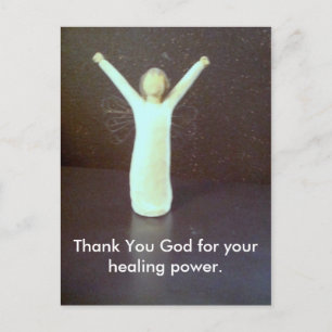 Carte Postale Merci Dieu pour votre pouvoir de guérison.
