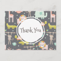 Merci d'illustration de mignons animaux sauvages