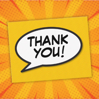 Carte Postale MERCI Discours Bubble Amusants Comédie moderne Liv