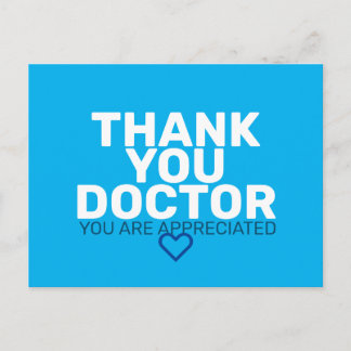 Carte Postale Merci Docteur : Vous êtes apprécié