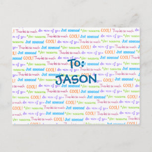 Carte Postale Merci ENFANTS