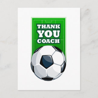 Carte Postale merci entraîneur de football
