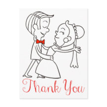 Merci Épouse Et Groom Mariage noir et blanc